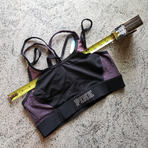 VS PINK Strappy Pocket Sport Bra - Picture 4 of 8